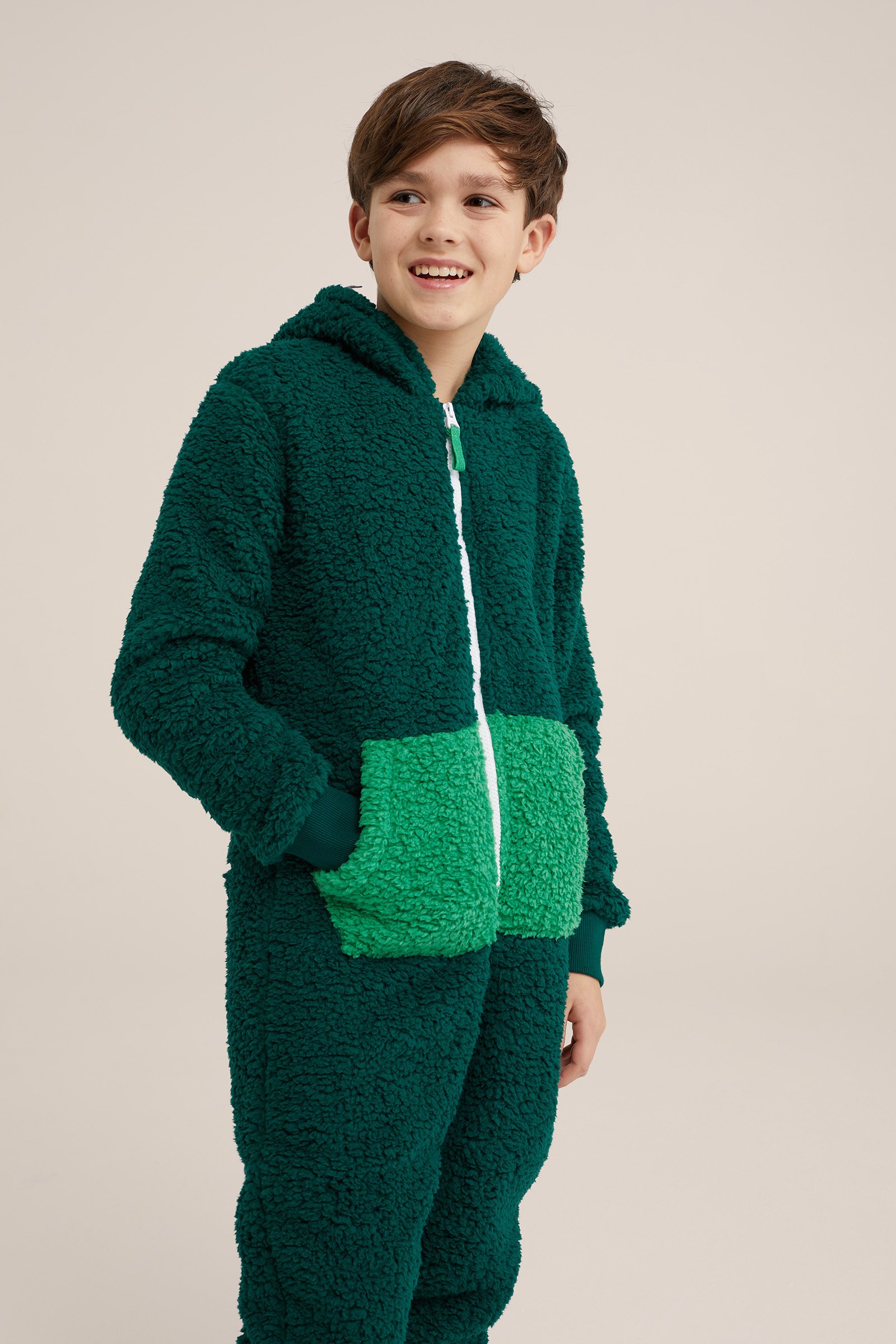 Jongens dino onesie WE Fashion Groen