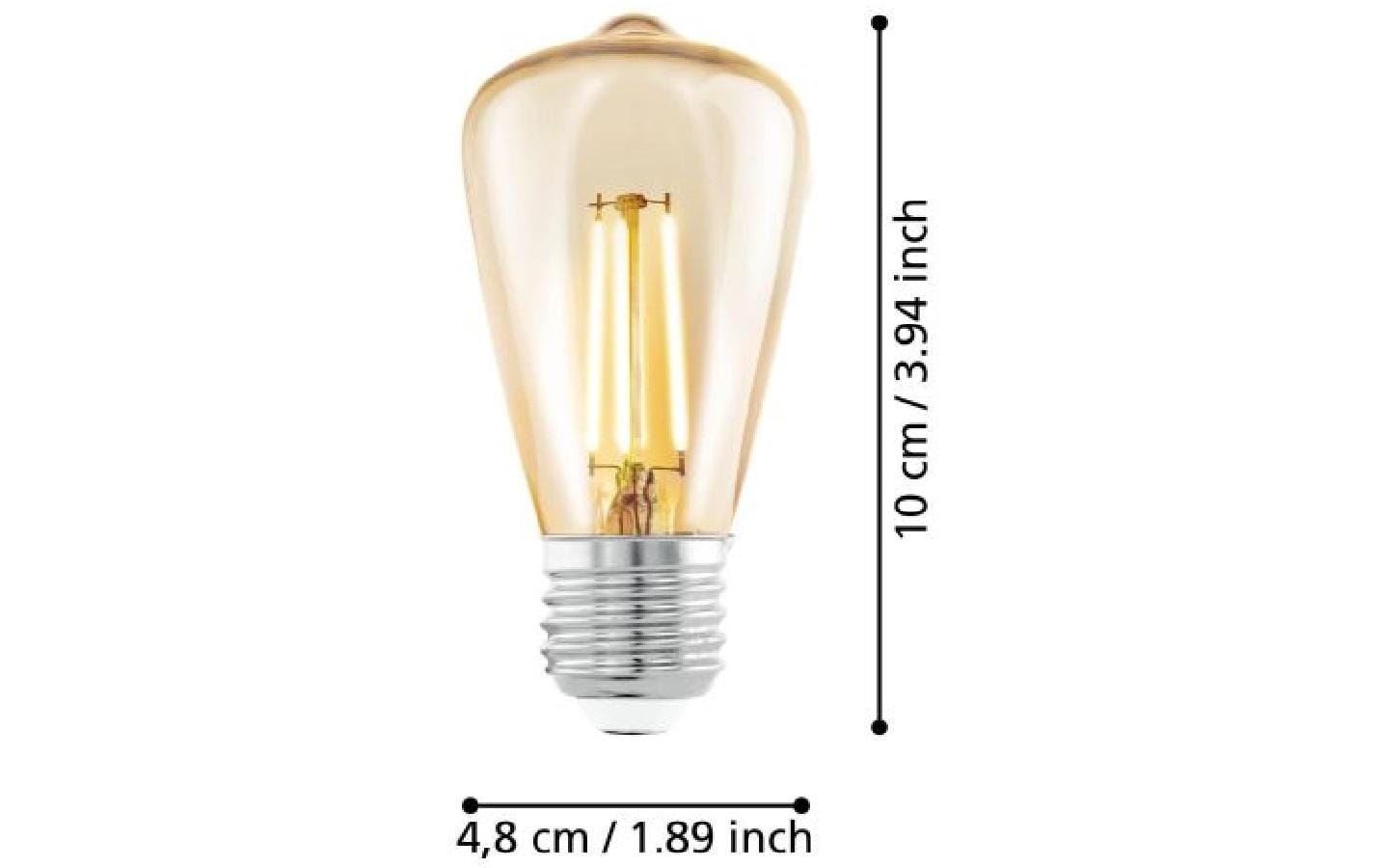 Lampe 4 W E27 WarmweissFilament LED-Glühbirne in antikem Vintage Design