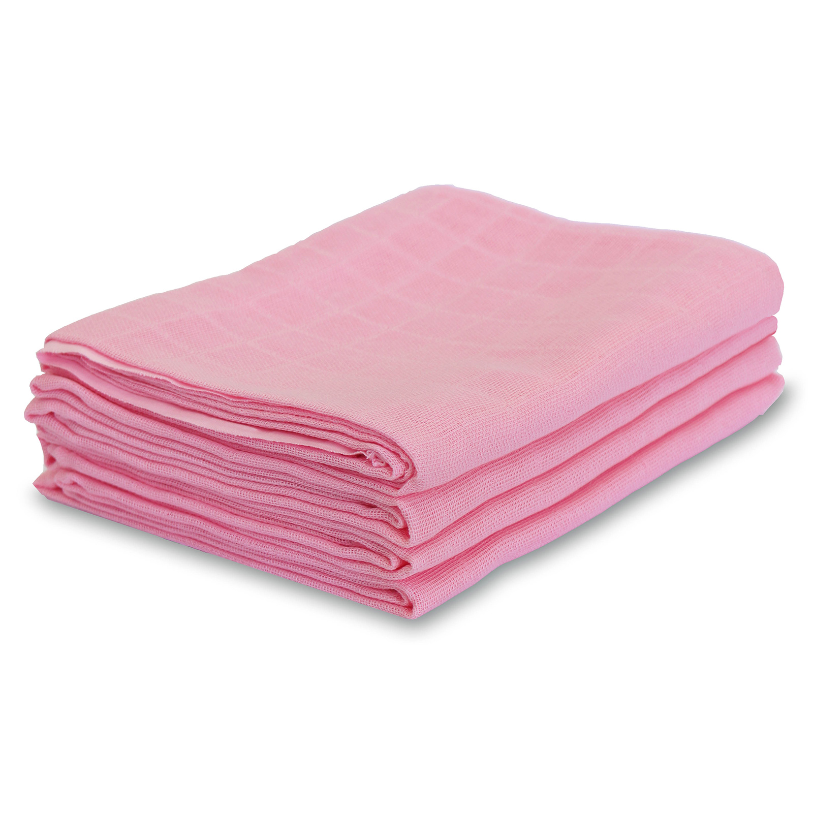 4er-Pack Mullwindeln - rosa - Baumwolle - 80x80 cm