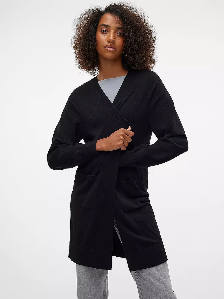 VERO MODA Strickjacke VMSILJE schwarz