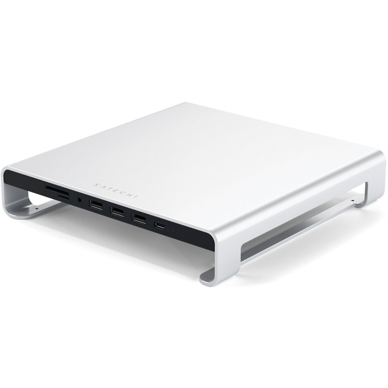 Satechi Monitorständer Hub Aluminum, silber