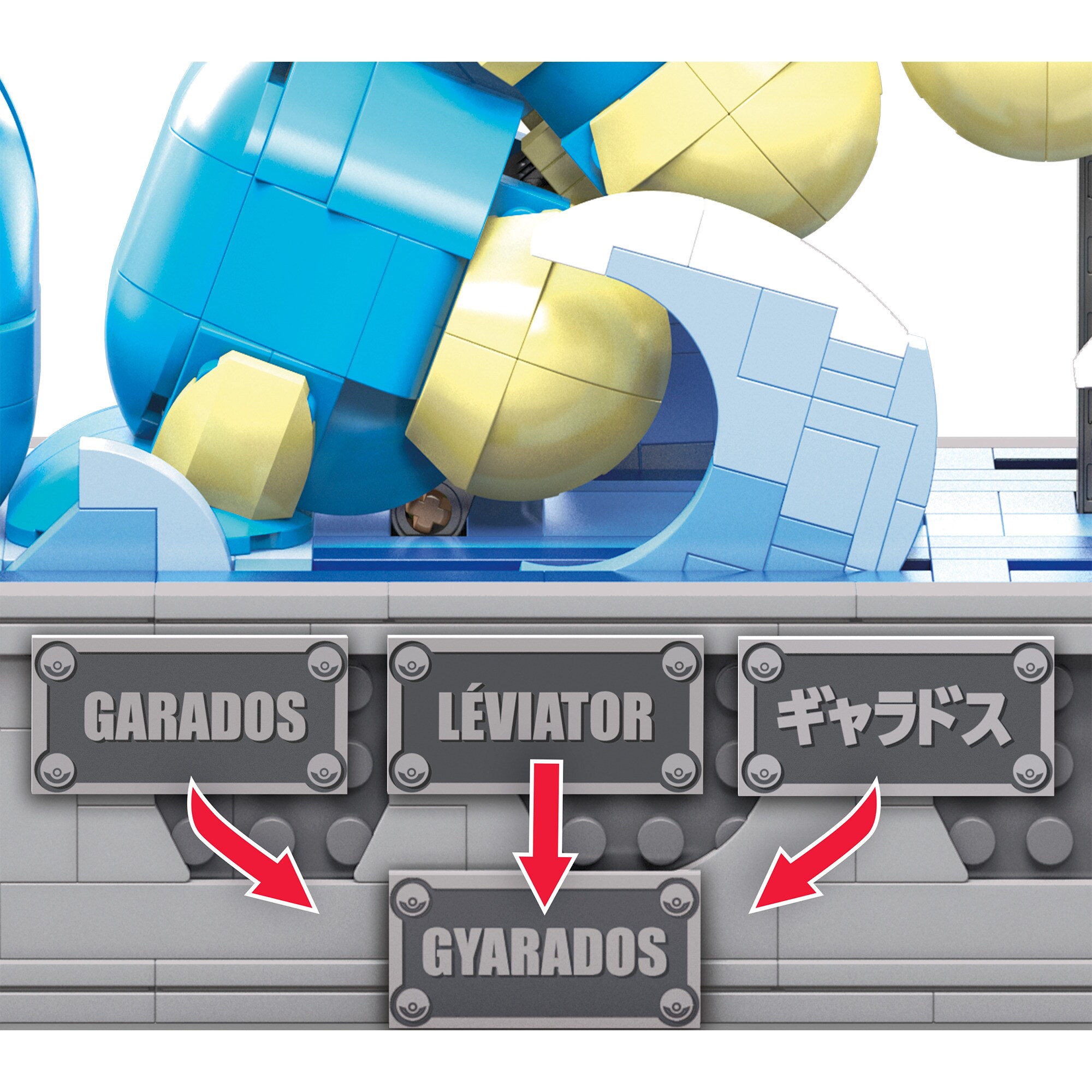 Mattel Konstruktionsspielzeug Motion Garados bewegliches Bauset