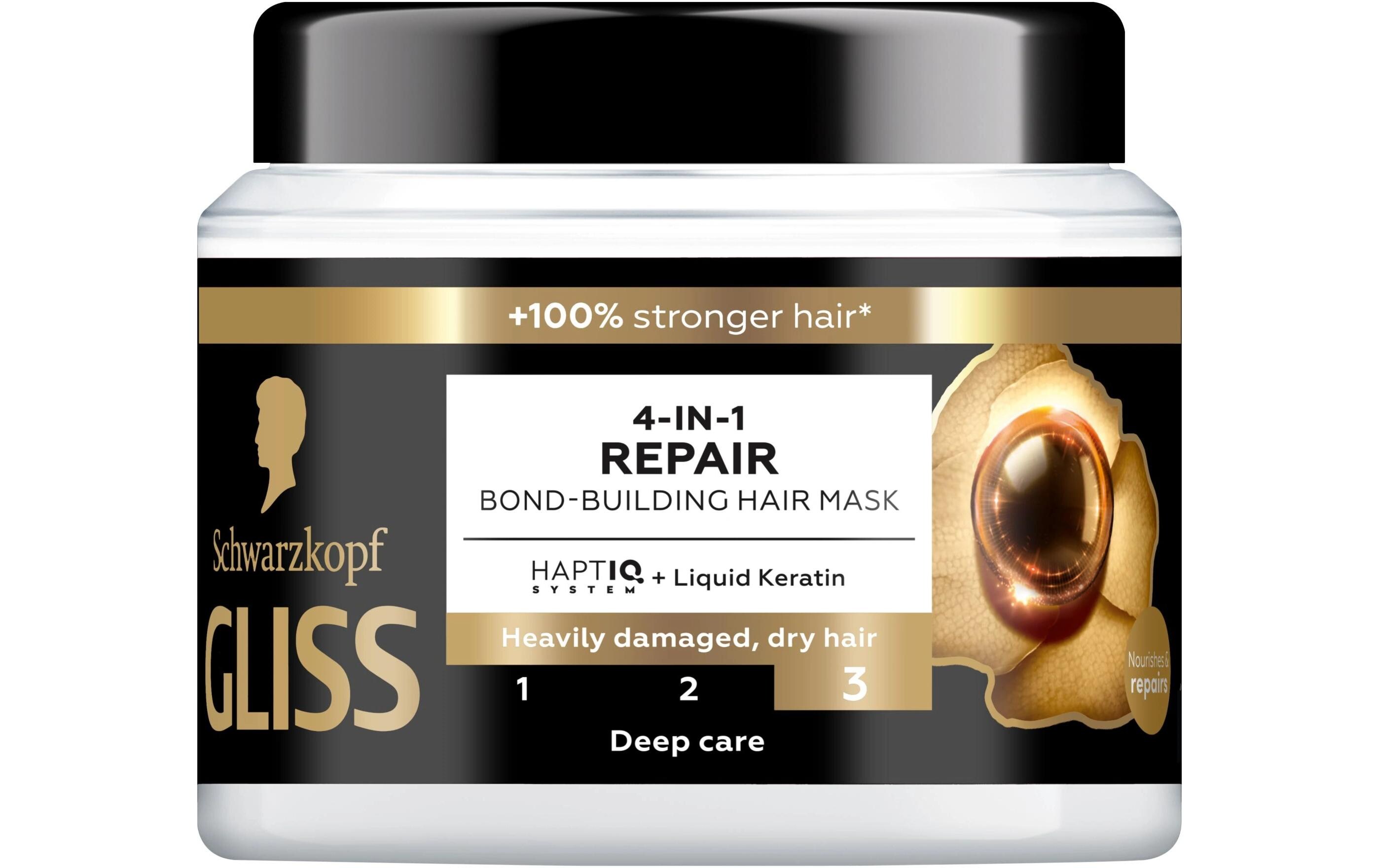 Haarmaske Ultimate Repair 400 ml4-in-1 Haarkur bietet eine intensive Pflege, die Haarschäden repariert