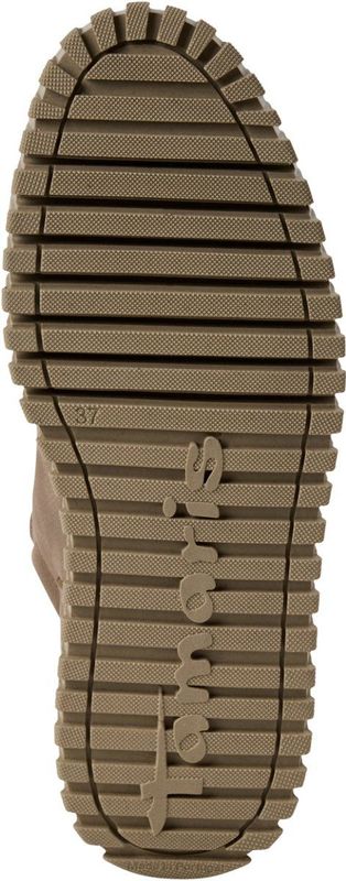 Tamaris - Flotter Schnürboot - Beige - Laarzen - Nubuckleer - Uitneembare Binnenzool