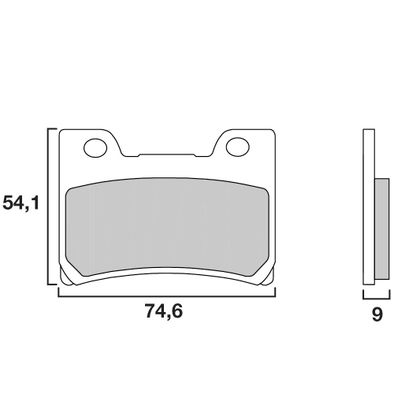 Plaquettes de freins Brembo Organique avant