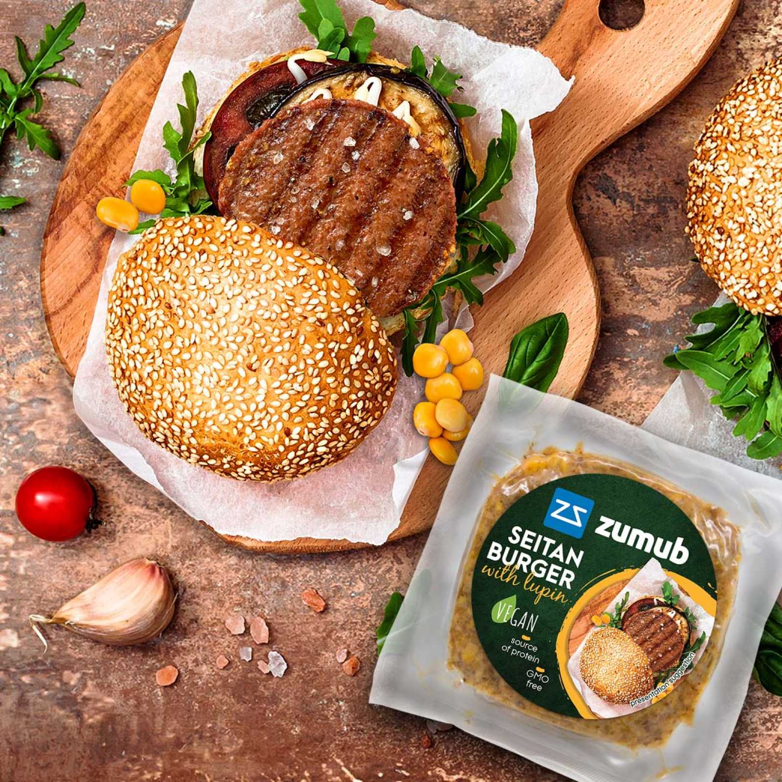 Hambúrguer de seitan com tremoço Zumub 100g