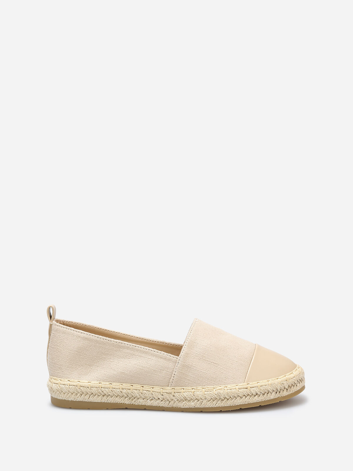Espadrilles à détails en simili- Beige