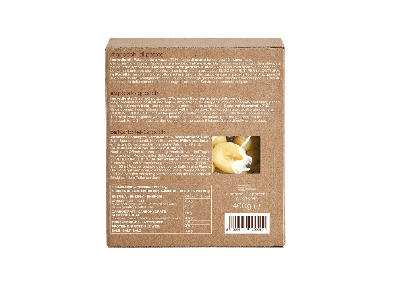 GNOCCHI DE BATATA MAMMA EMMA 400G