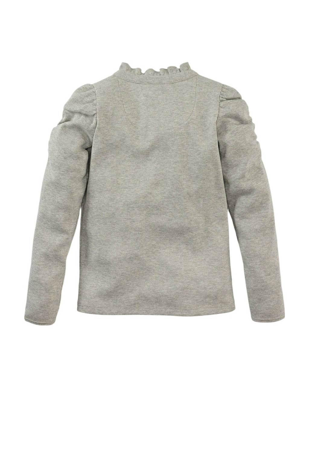 Z8 longsleeve Dounia met ruches lichtgroen