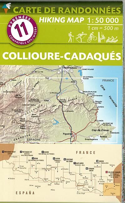 RANDO EDITIONS - 11 COLLIOURE CADAQUES 1 50 000