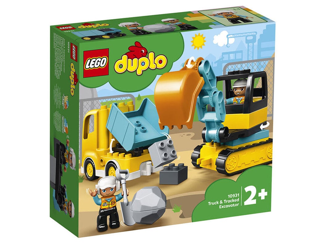 CAMIÃO E ESCAVADORA DE LAGARTAS DUPLO TOWN LEGO 10931