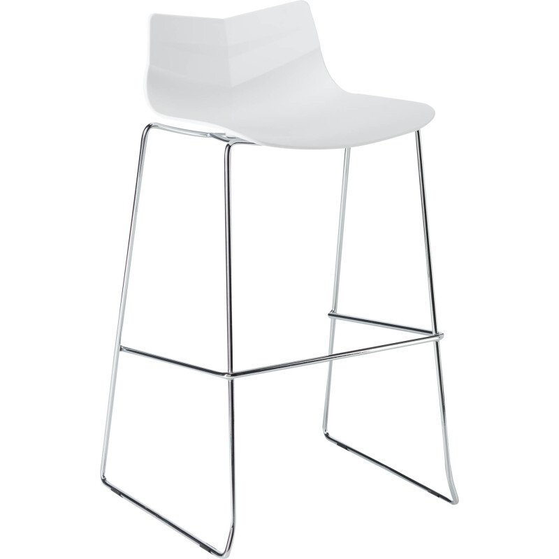 Tabouret haut Klass - pieds chromé