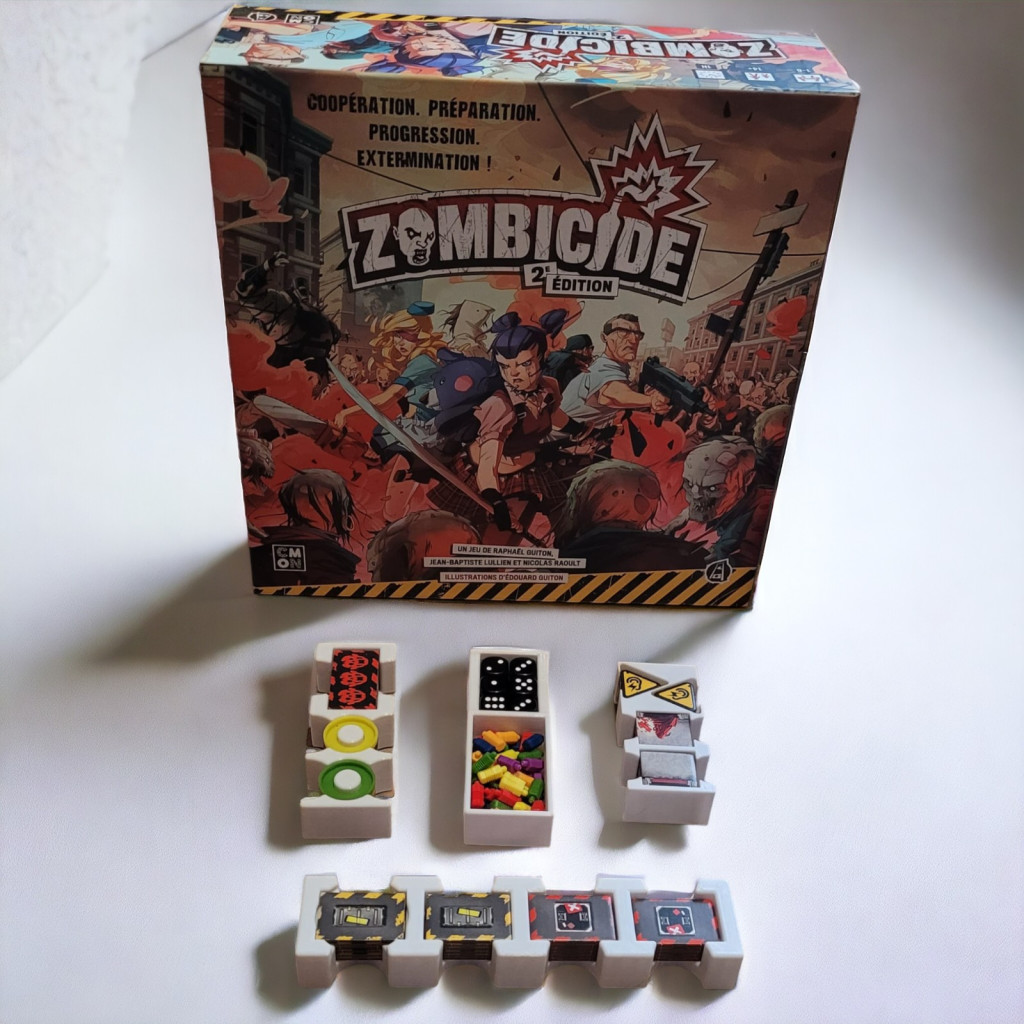Zombicide 2ème édition - Rangement insert blanc compatible
