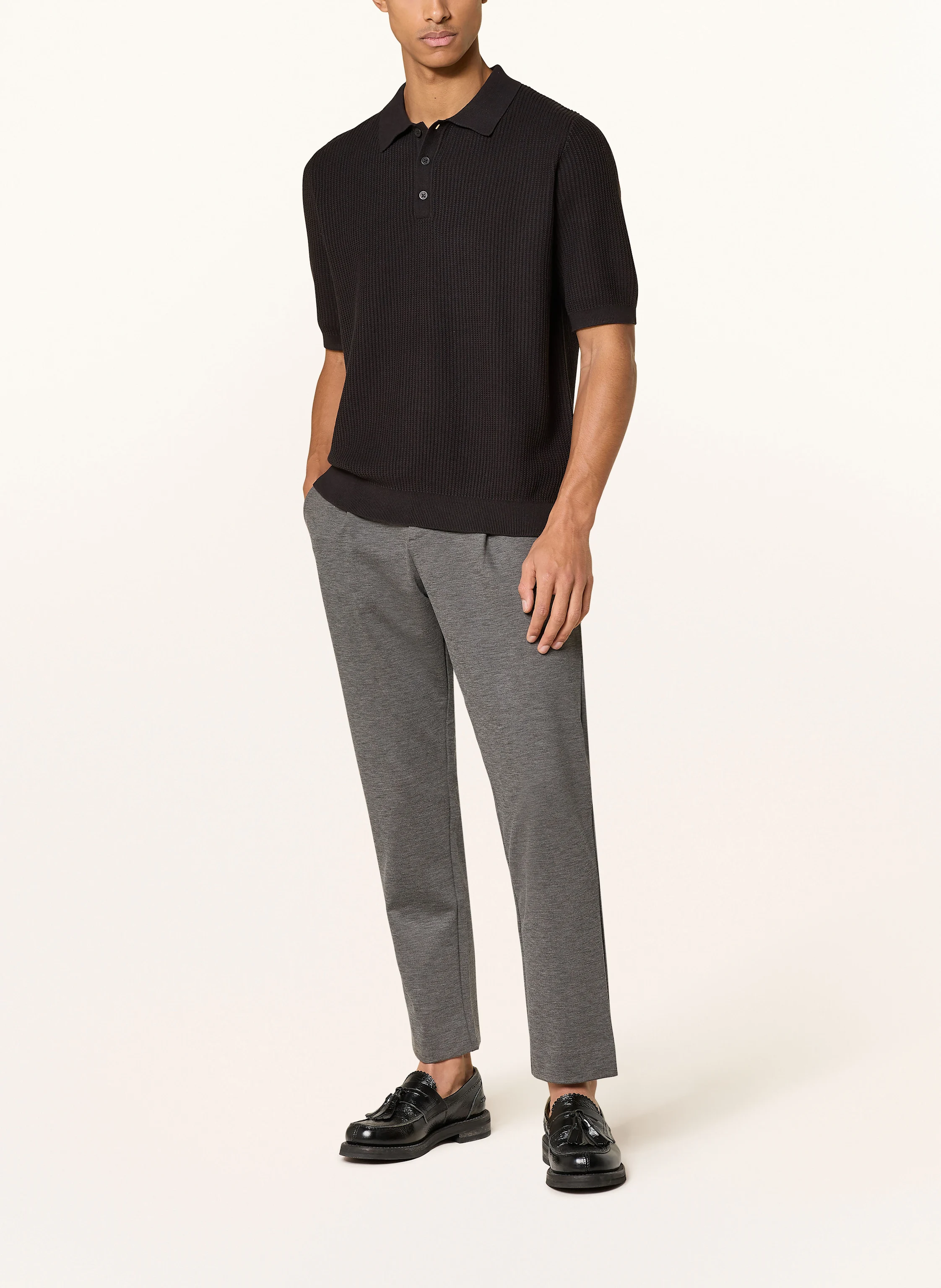 PAUL Strick-Poloshirt