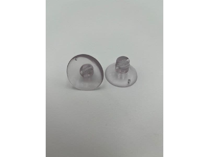 HobbyFun Saugnapf mit Loch 5 Stück, Transparent Saugnäpfe