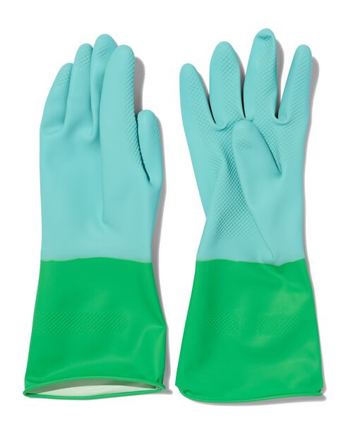 gants de ménage en latex bleus L (8-8,5)