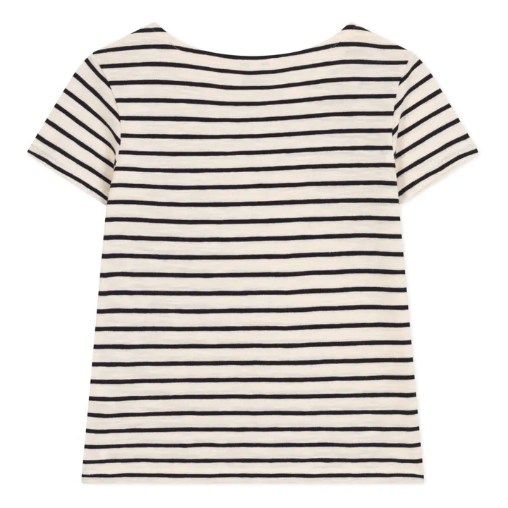 Petit Bateau T-shirt Madonna Jersey Flammé | Bleu marine