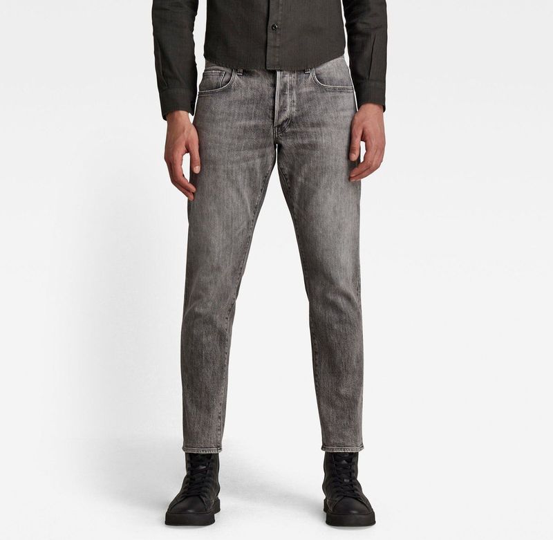 G-star 3301 Straight Tapered Spijkerbroek Grijs Man