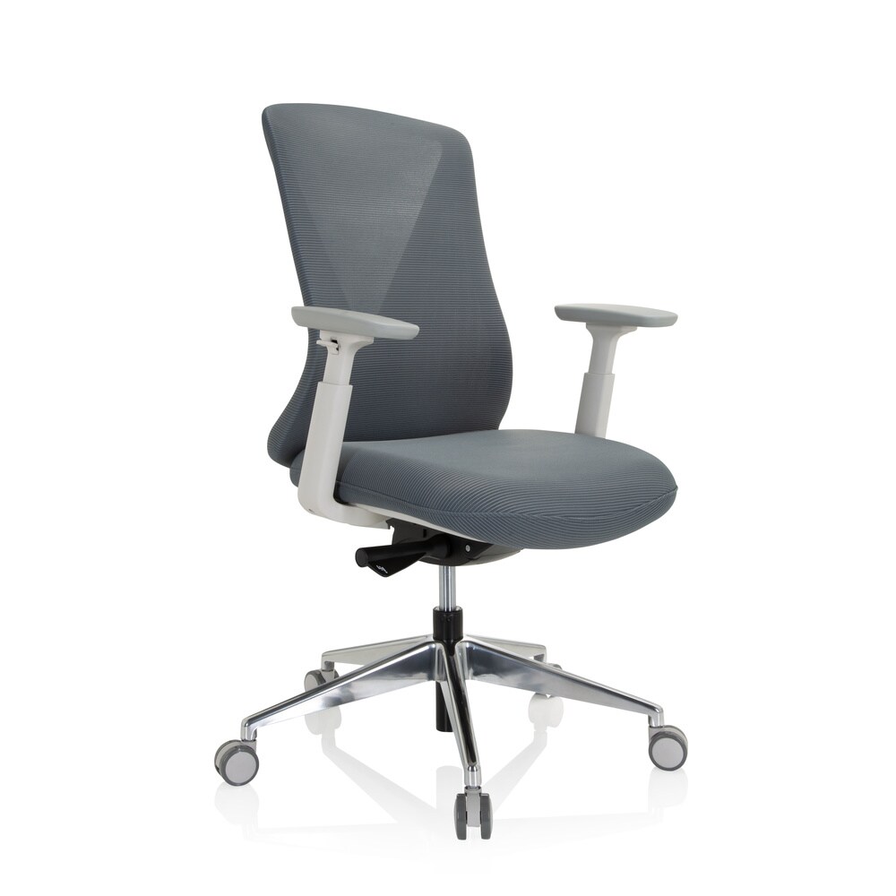 Profi Bürostuhl PAPIL PRO Stoff/Netzstoff mit Armlehnen (höhenverstellbar) hjh OFFICE