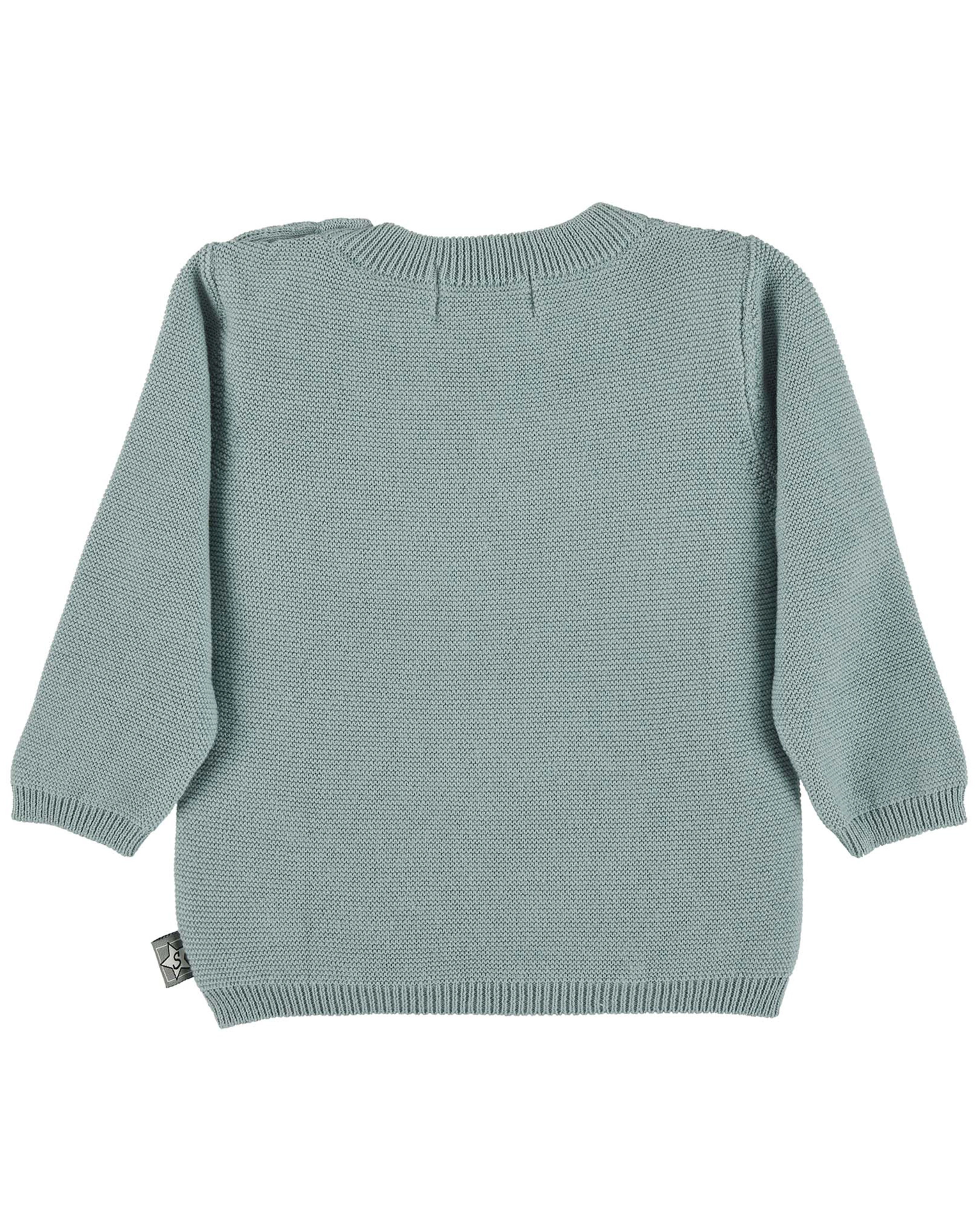 Strick-Pullover STERN in grün