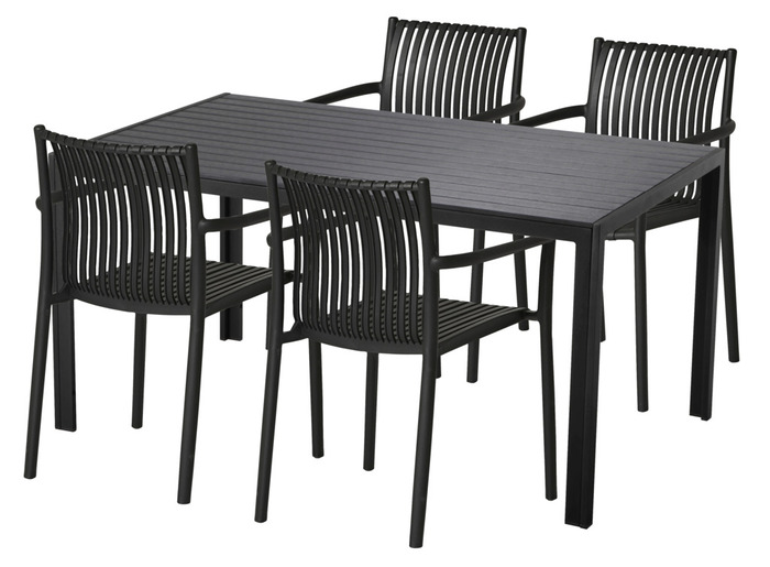 Havebord Havanna 150 x 90 cm i aluminium og nonwood - Sunlife