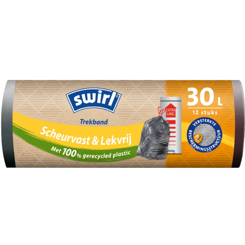 Swirl Afvalzakken met Trekband 30 liter12 stuks
