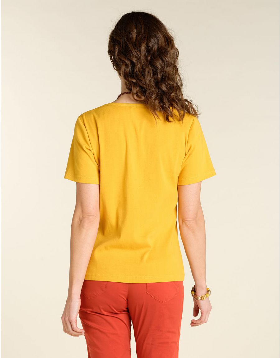 T-shirt jaune coton BIO