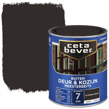 CetaBever Meesterbeits Deur & Kozijn zijdeglans dekkend klassiekbruin 750 ml