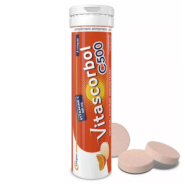 Vitascorbol Vitamina C 500mg 24 comprimidos mastigáveis
