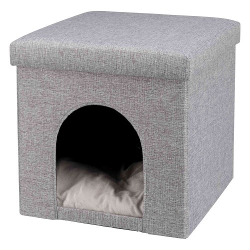 Cama em forma de caverna Trixie Alois Grey para gatos