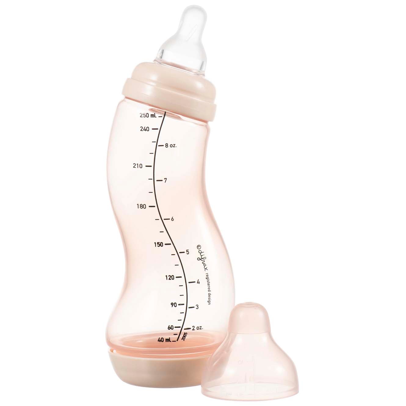 Difrax S fles Anti-colic - natural 250ml roze