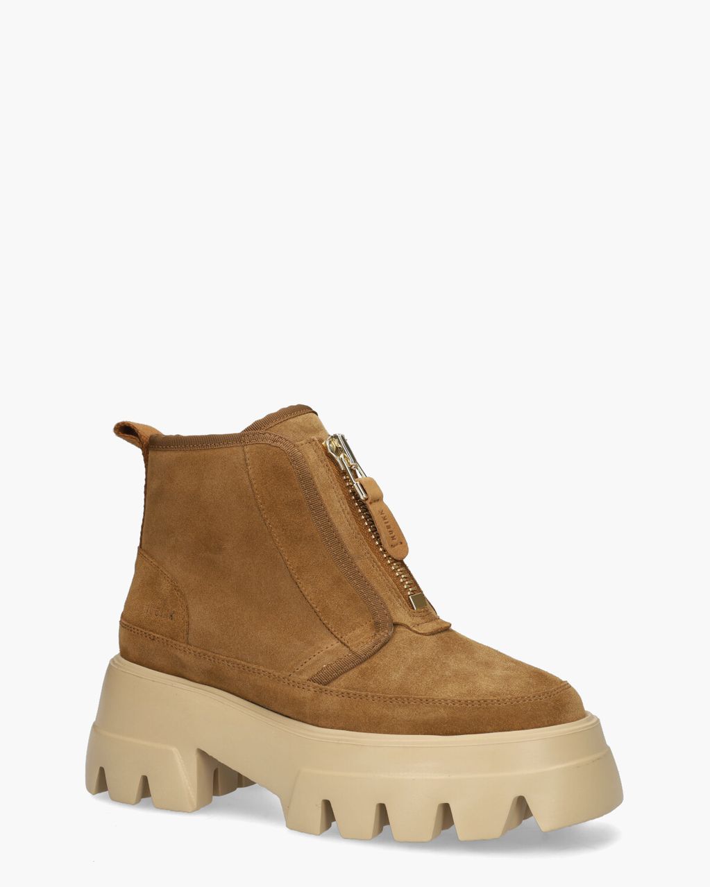 Nubikk Flore Rock Fur Cognac Dames Enkelboots