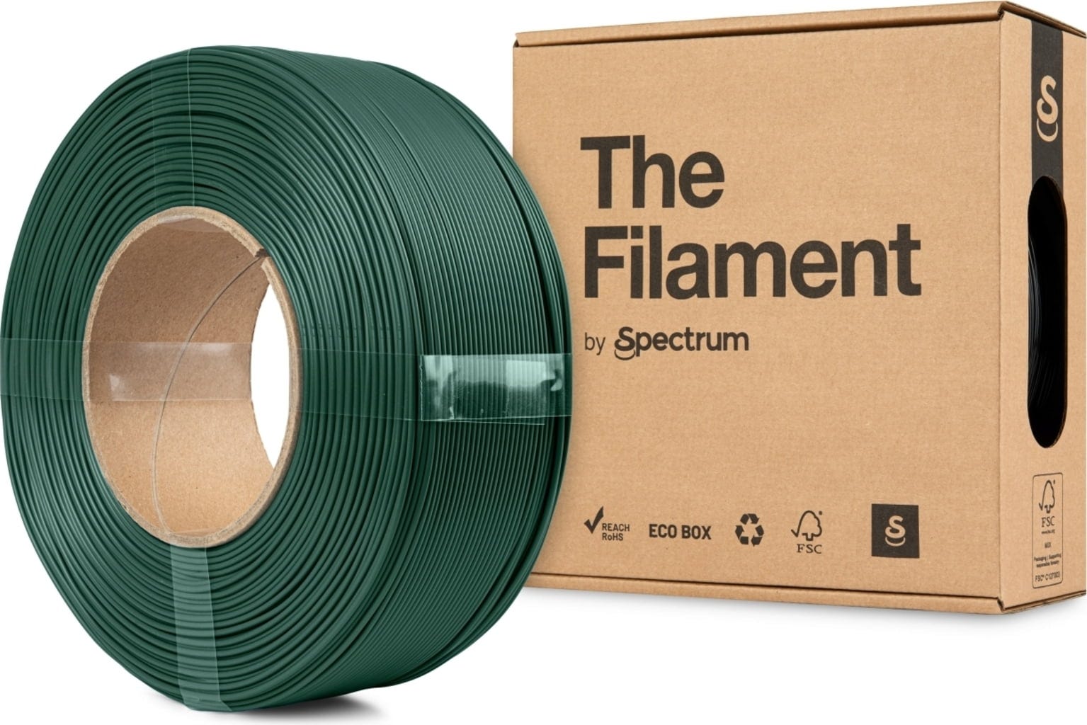 The Filament  ReFill HT-PLA Tooling Dark Green, 1,75 mm / 1000 g    Hitzebeständiges PLA Filament ohne Spule in Tooling Dark Green