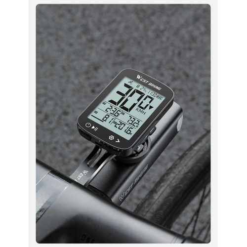 Digitaler Fahrrad Computer Tacho USB Geschwindigkeitsmesser Kabelloser Kilometer Zähler - Schwarz