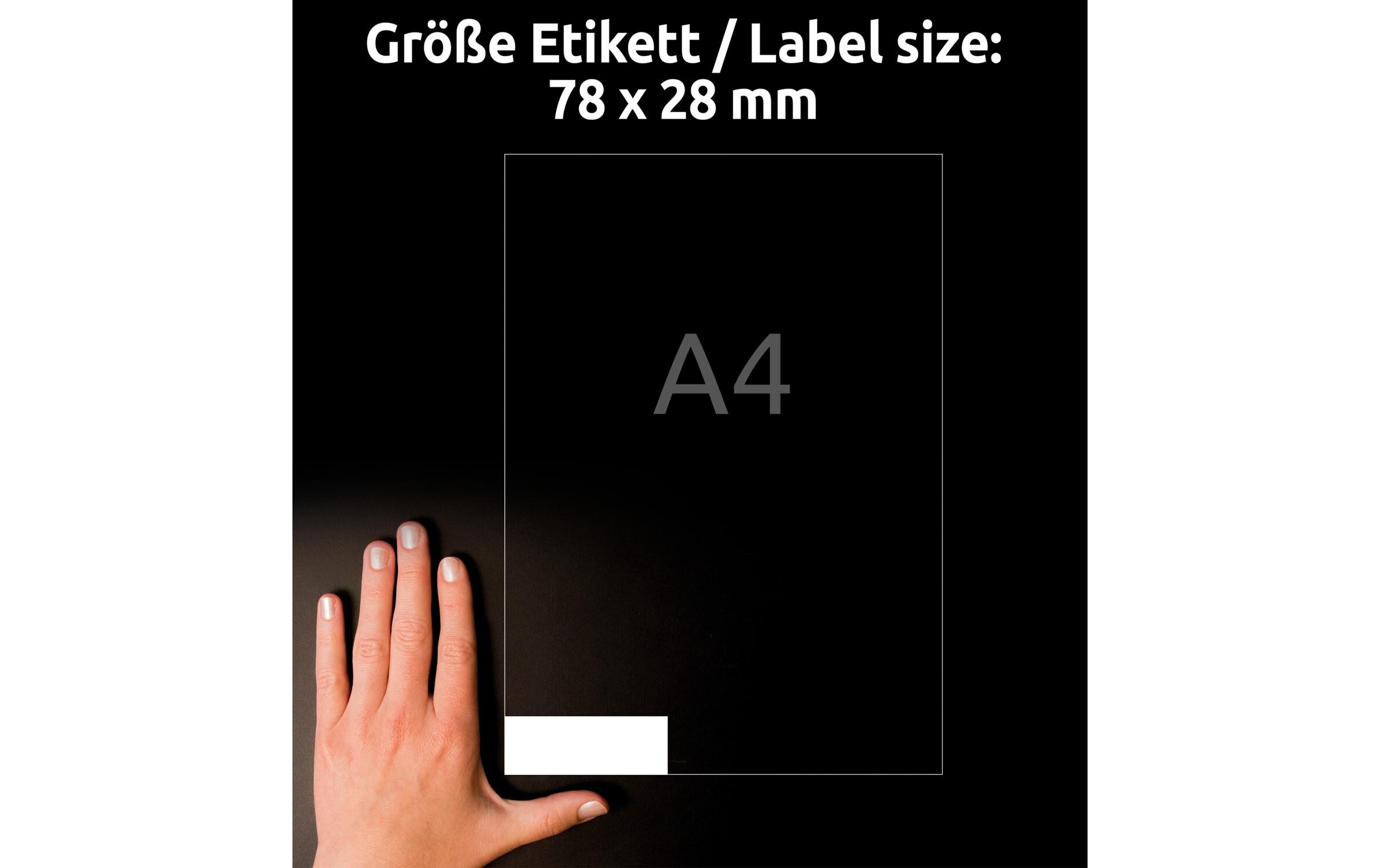 Magnet-Schilder 78 x 28 mm, 5 BlattMagnetische Schilder für White Boards