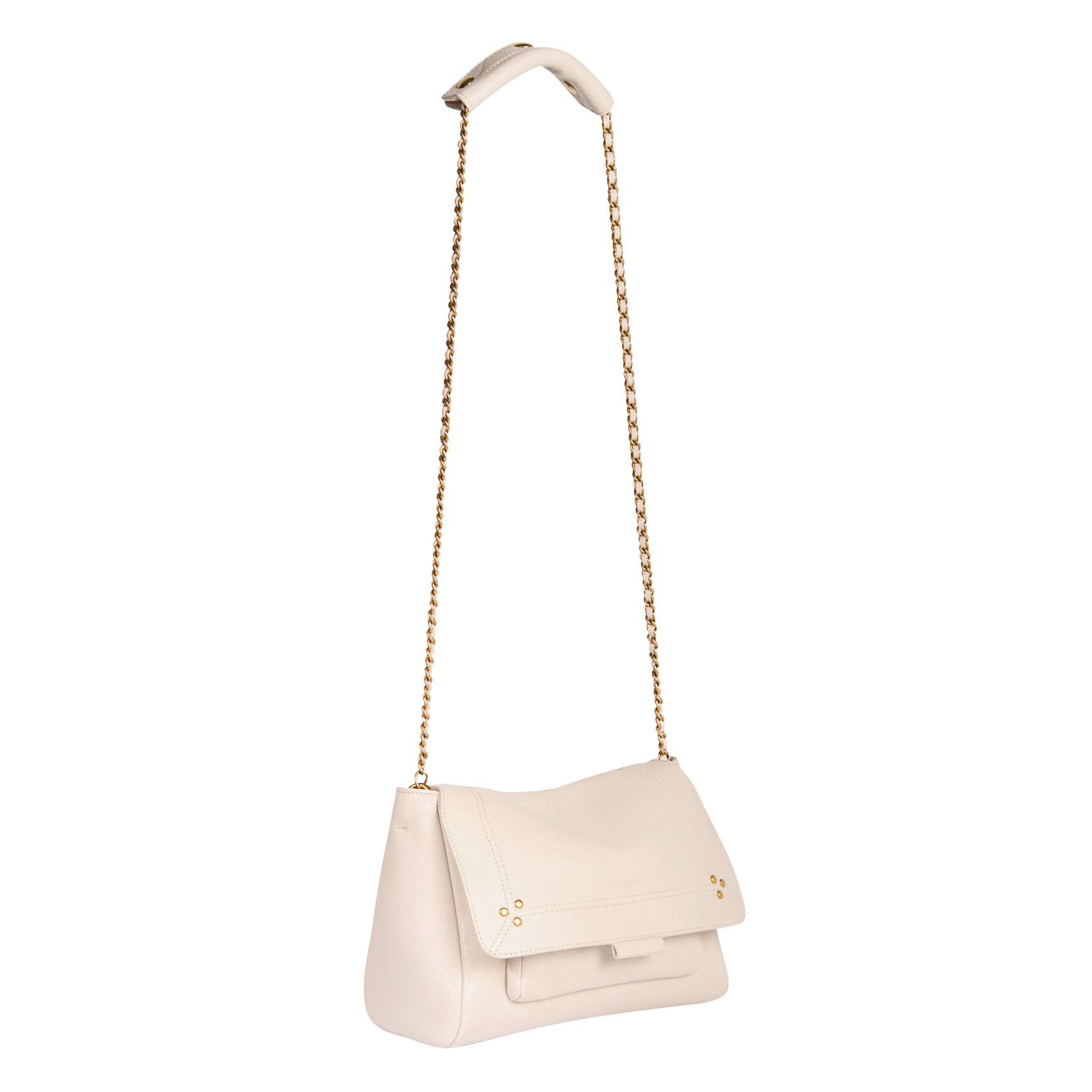 LULU M - Sac besace en cuir | Beige