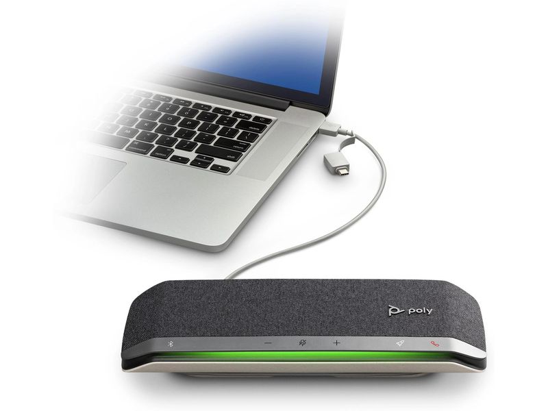 HP Speakerphone Poly SYNC 40  inkl. BT600 Persönlicher, Intelligenter Konferenzlautsprecher mit USB/Bluetooth