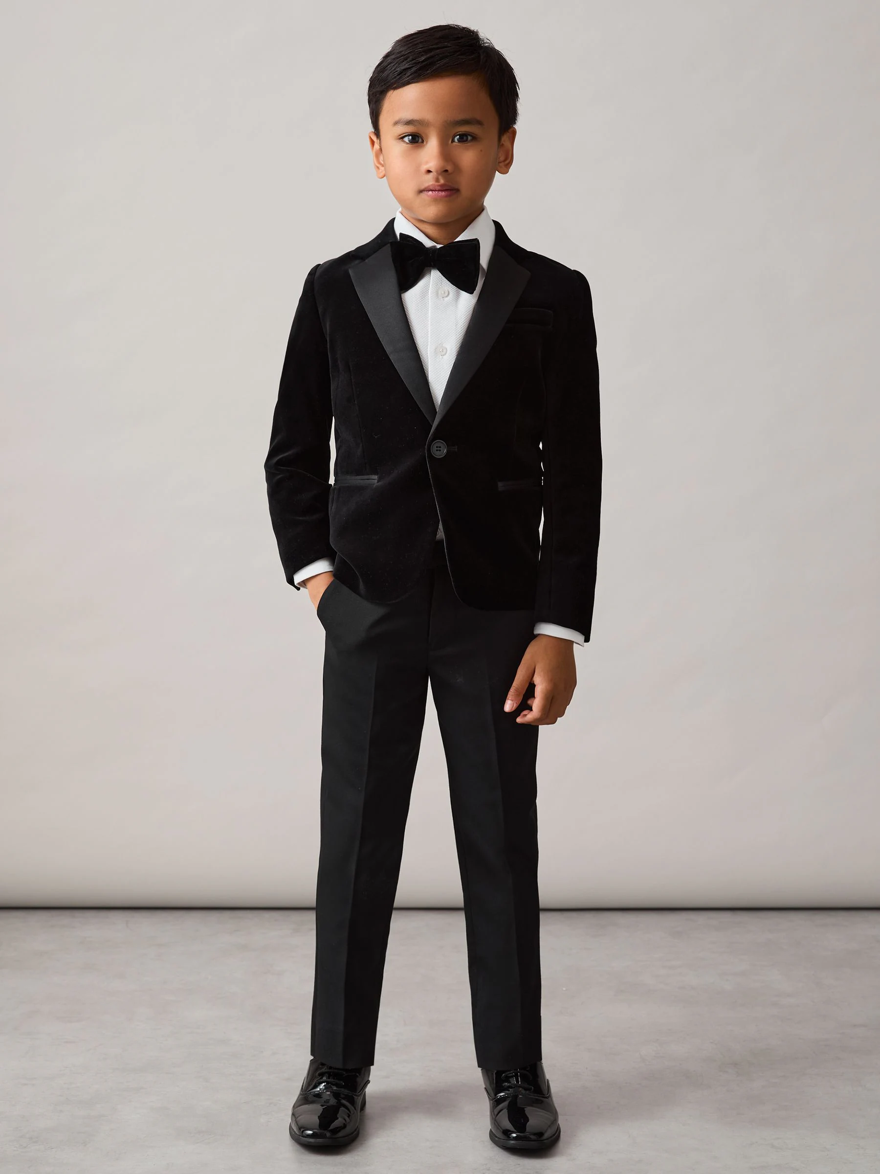 Reiss Ace Single-Breasted Velvet Blazer