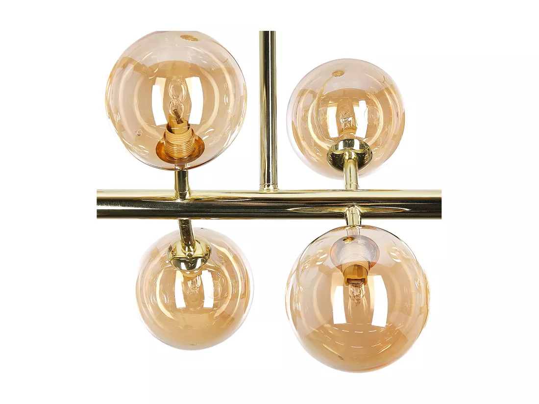 Lampe suspension RAMIS Métal Doré