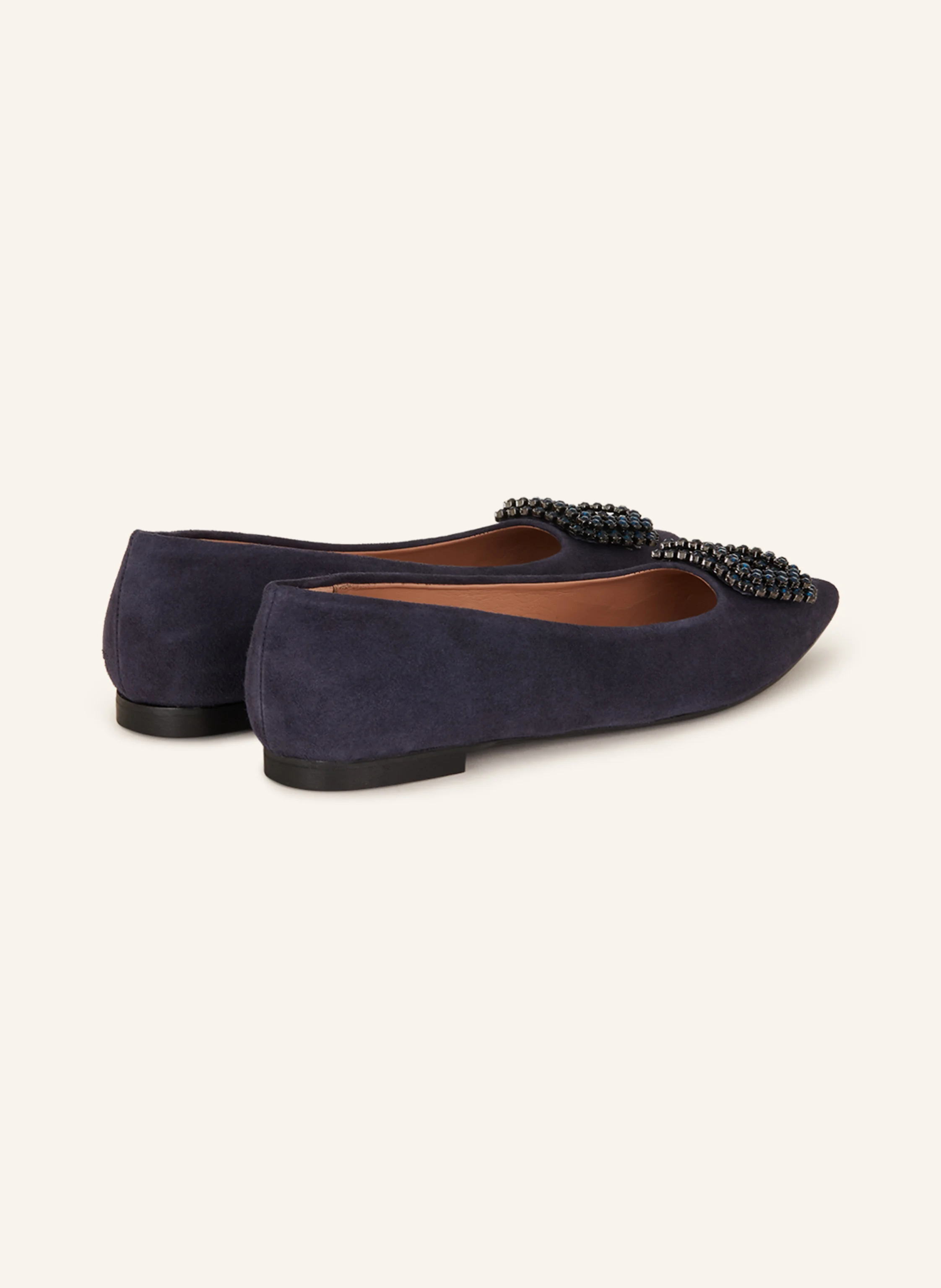 Bianca Di Ballerinas mit Schmucksteinen