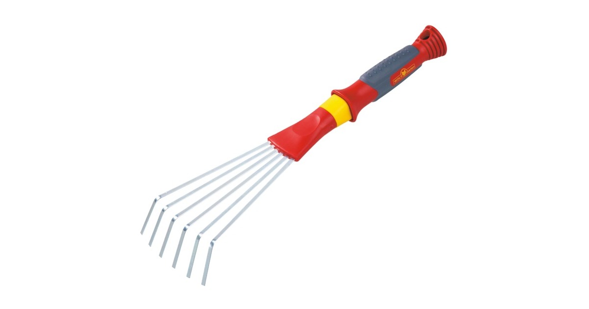WOLF-GartenLD-2K Bladharkje handhark  (Rood/geel)