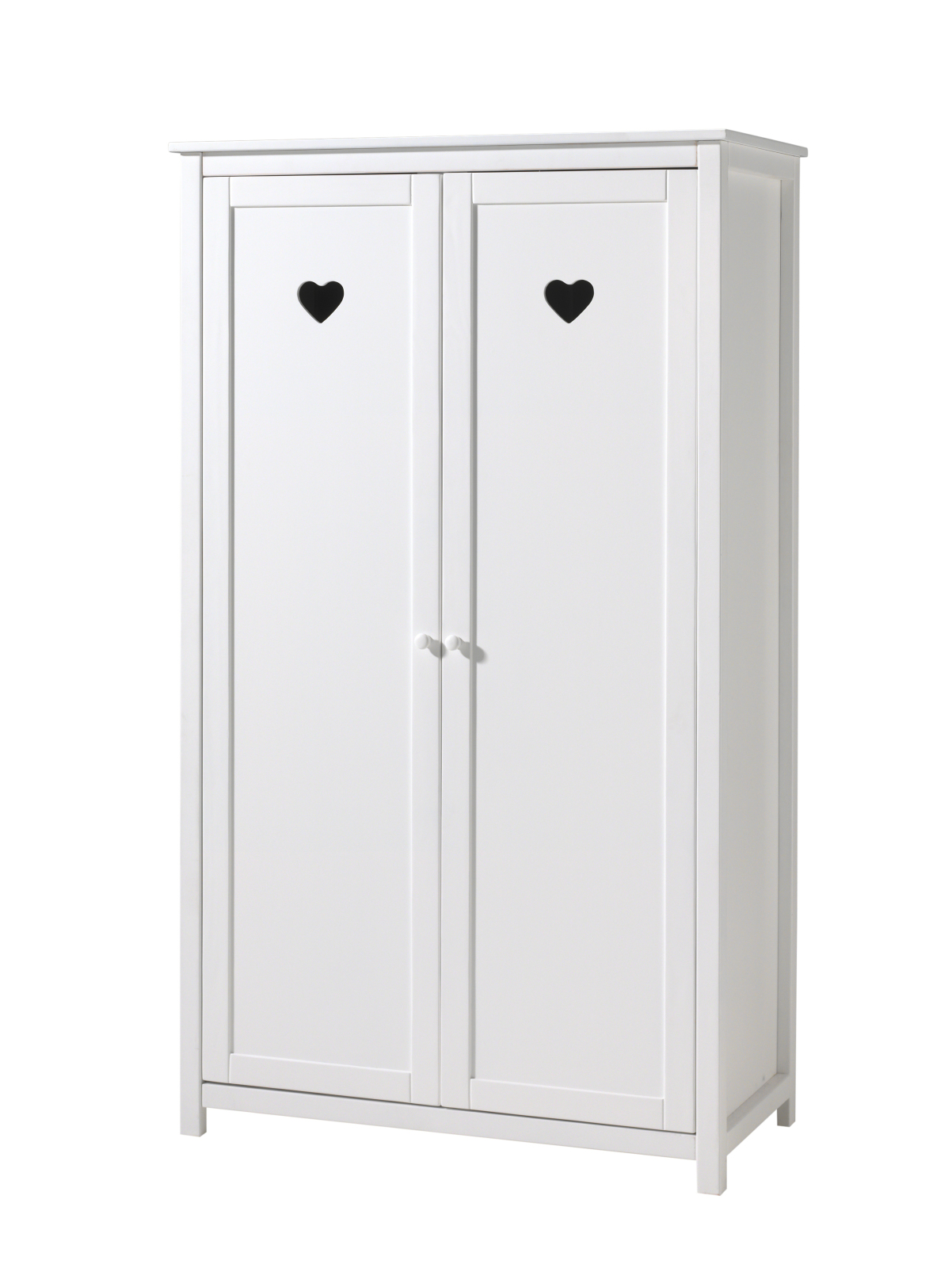 Kleiderschrank AMORI - weiß - 2-türig - 110 cm