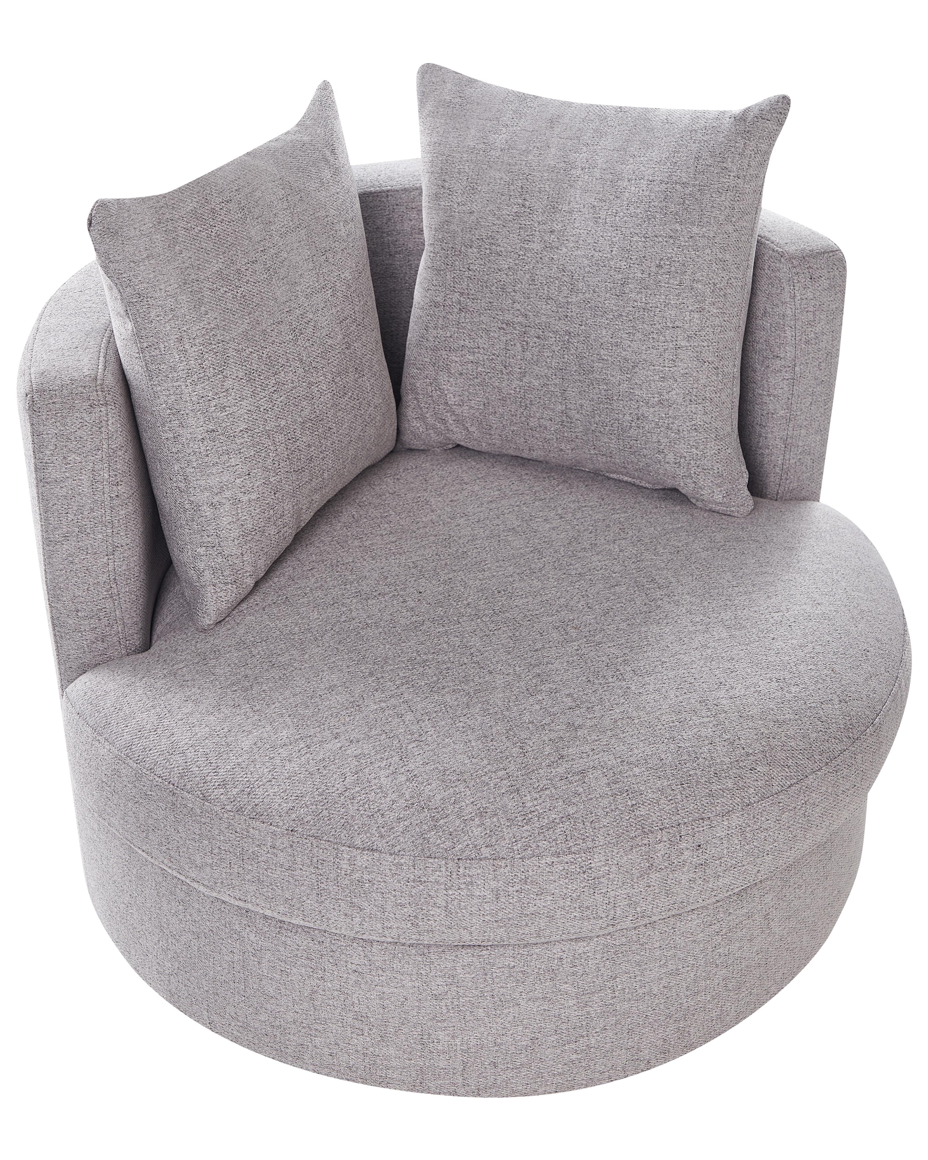 Draaifauteuil DALBY Stof Lichtgrijs