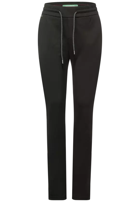 Loose Fit Hose in Unifarbe - bassy olive