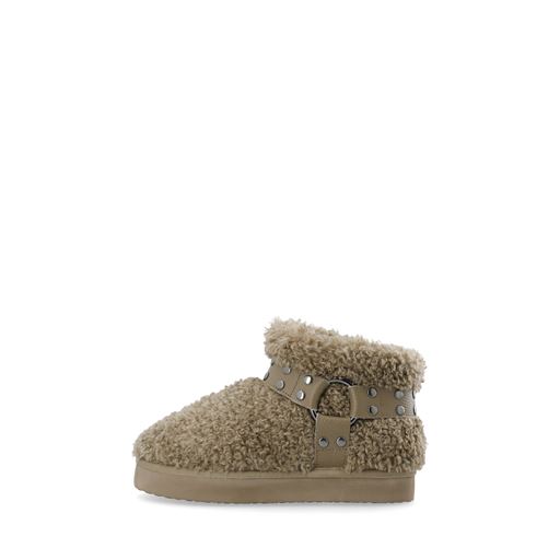 Bianco Varm Flatform Ankle Støvler, Taupe, 41