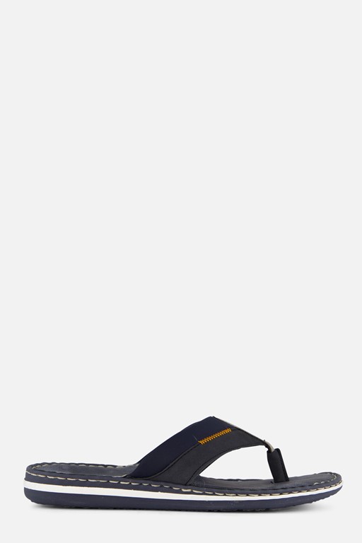 Rieker Dollaro Slippers blauw Leer