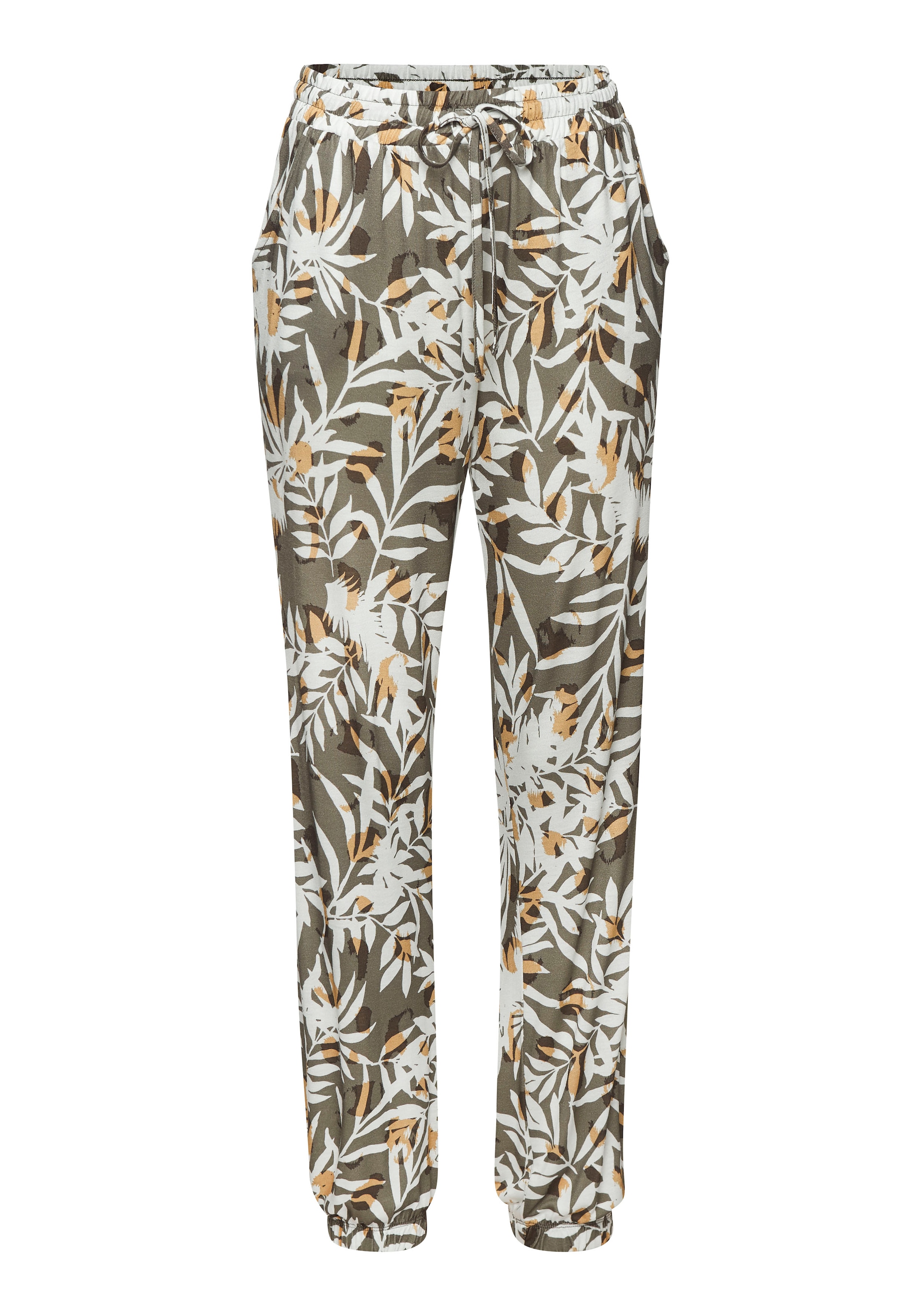Vivance Jerseyhose  mit Alloverdruck, leichte Sommerhose mit Taschen, Strandhose