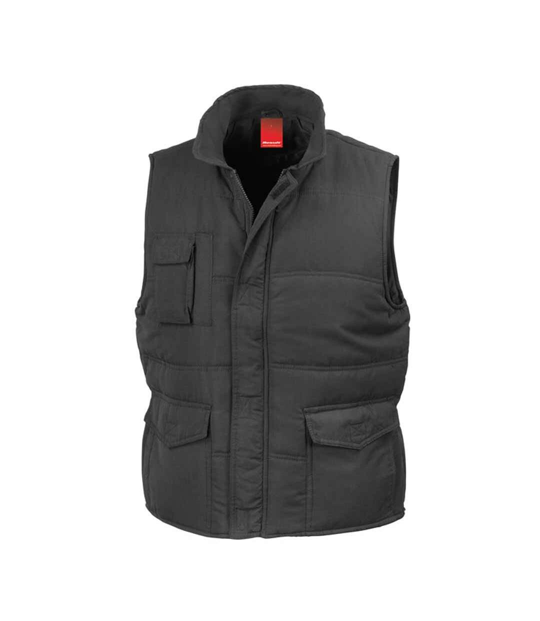Doudoune anorak homme sans manches - Bodywarmer R094X - noir