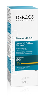 Vichy Dercos Shampoo Ultra Kalmerend Droog Haar 200ML