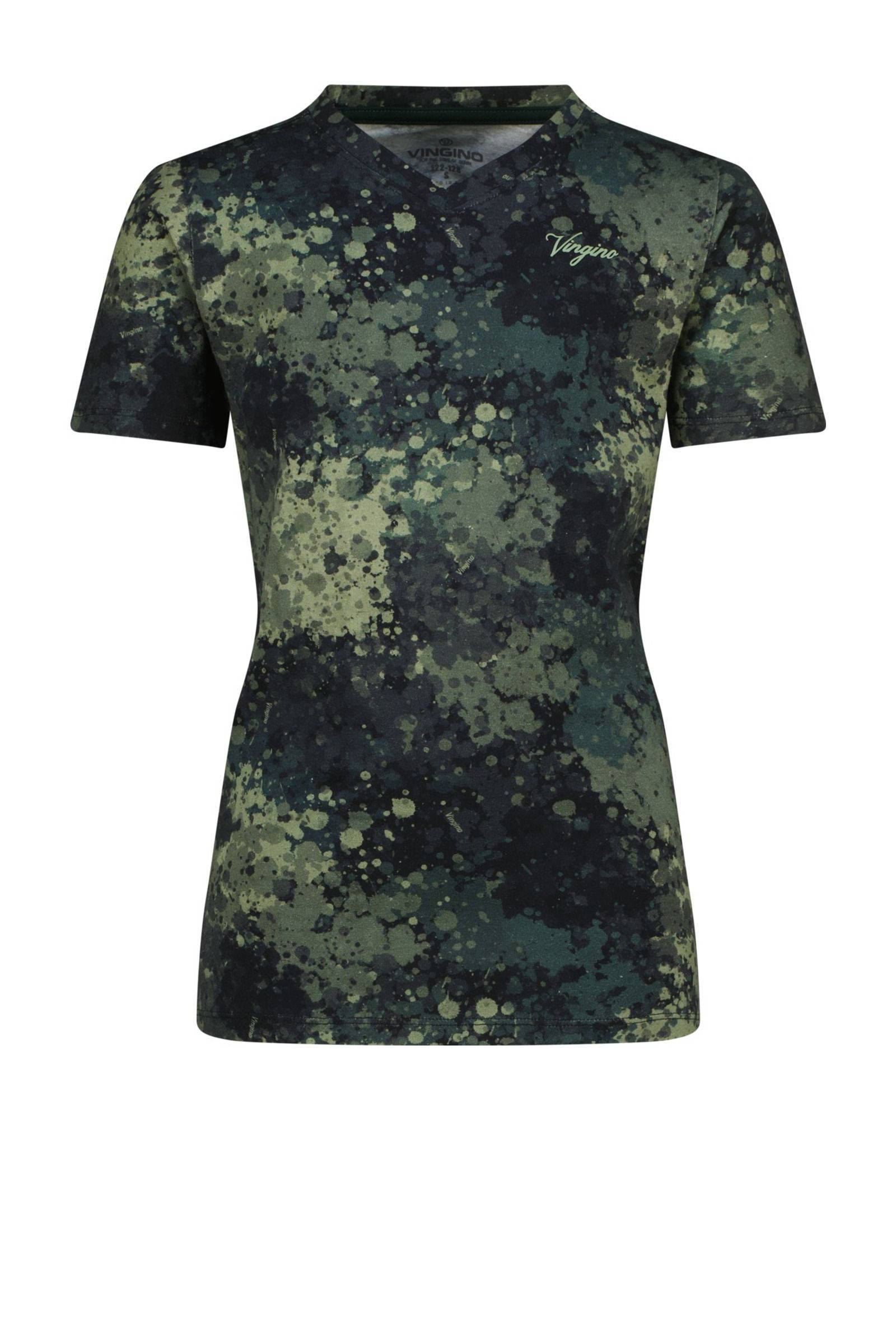 Vingino ondershirt + boxershort Woods donkergroen/groen
